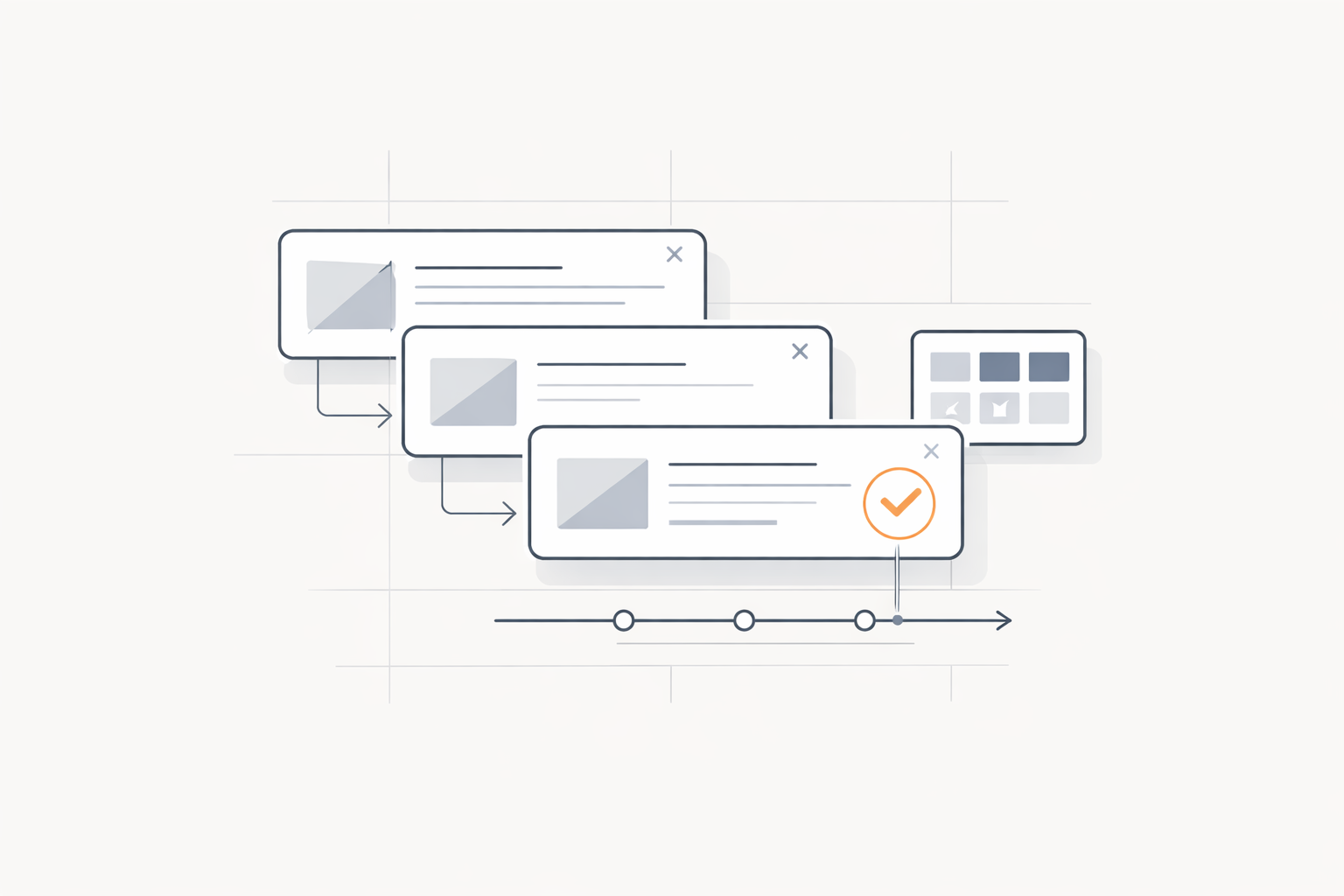 Creative production abstract OS surface