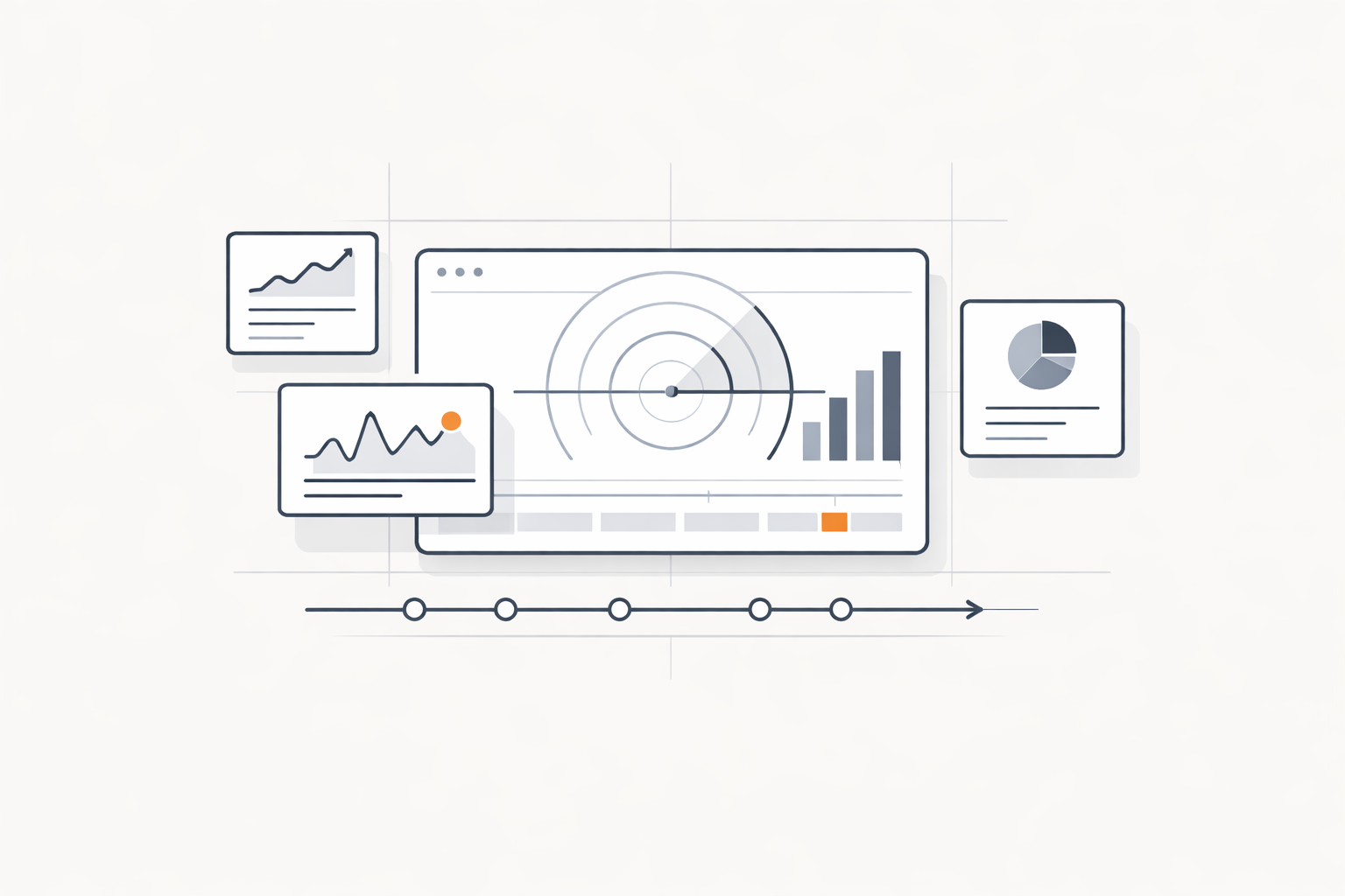 Strategy & direction abstract OS surface